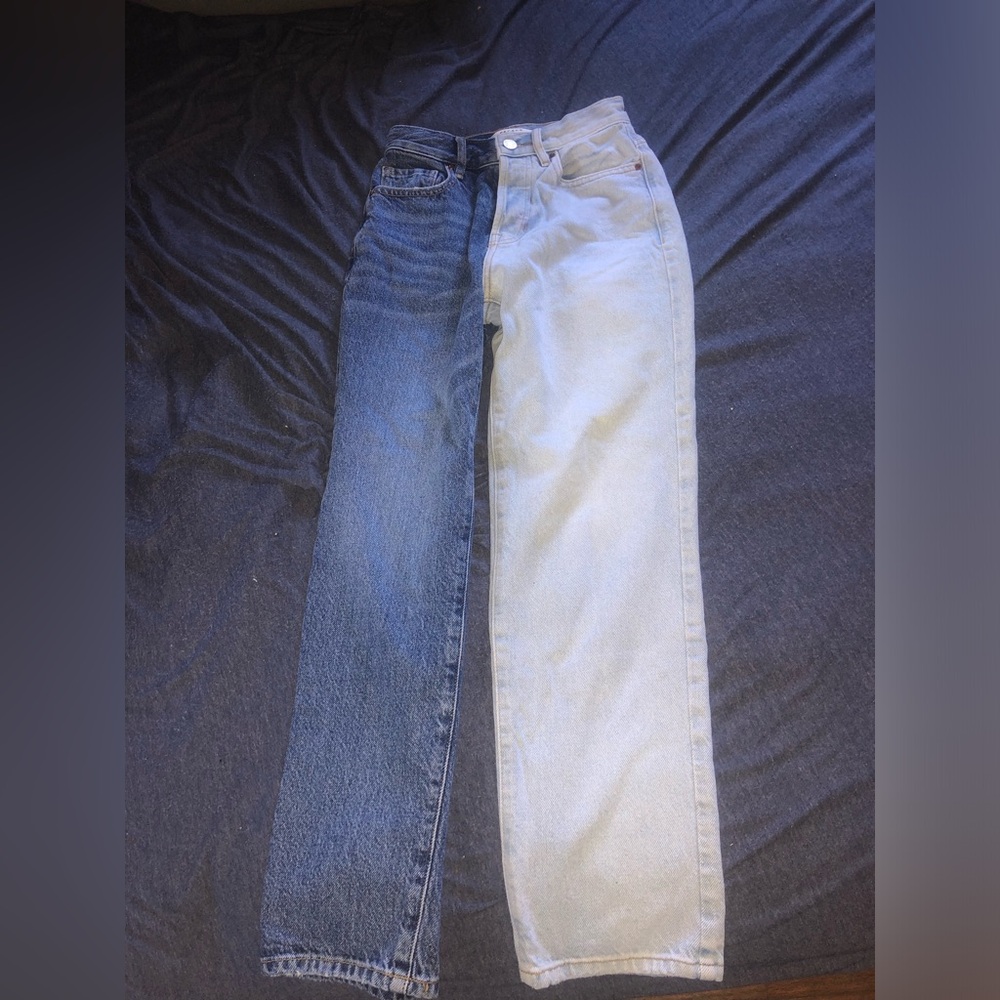 PacSun Light and Dark Blue Denim Jeans